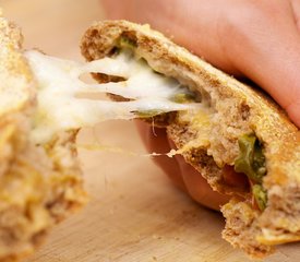 Basil, Cherry Tomato and Mozzarella Stuffed Bread