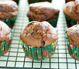 Double Chocolate Banana Muffins (Healthier Version)