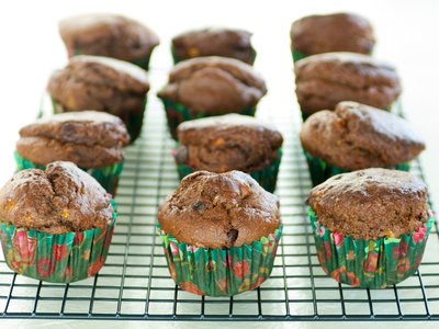 Double Chocolate Banana Muffins (Healthier Version)