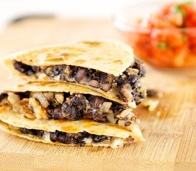 Cheesy Black Bean Quesadillas