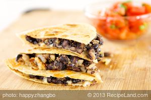 Cheesy Black Bean Quesadillas