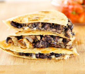 Cheesy Black Bean Quesadillas