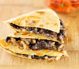 Cheesy Black Bean Quesadillas