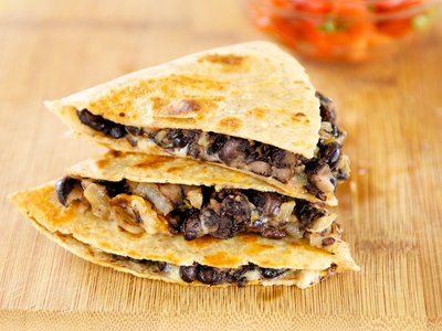 Cheesy Black Bean Quesadillas