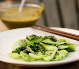 Sauteed Bok Choy with Cashew Sauce