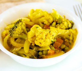 Steamed Vegetable Curry with Sauce