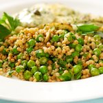 Toasted Lemon Couscous with Peas