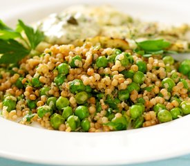 Toasted Lemon Couscous with Peas