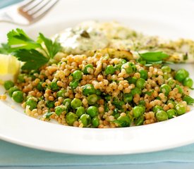 Toasted Lemon Couscous with Peas