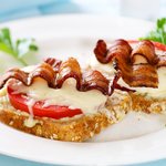 Bacon, Cheese, and Tomato Sandwiches