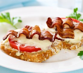 Bacon, Cheese, and Tomato Sandwiches