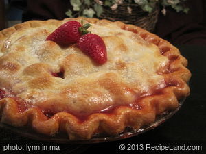 Easy Covered Strawberry Pie