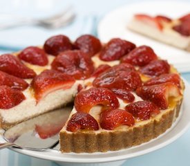 Low Fat Strawberry Cheesecake