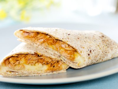 Simple Barbecue Tuna Wrap