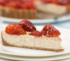 Low Fat Strawberry Cheesecake