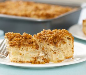 Low Fat Pear Walnut Coffee Cake