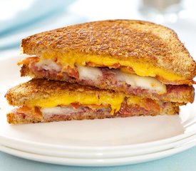 Bacon, Raspberry, Pear Grilled Cheese