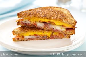 Bacon, Raspberry, Pear Grilled Cheese