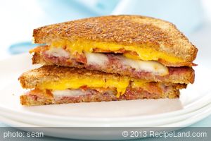 Bacon, Raspberry, Pear Grilled Cheese