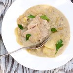 Slow Cooker Pork Chop And Potatoes in Mustard Sauce