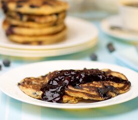 Breakfast Blueberry Ricotta Pancakes