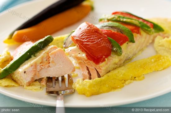 Salmon in Aioli Sauce Recipe | RecipeLand.com