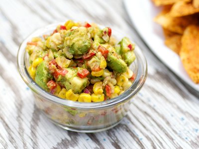 Avocado, Roasted Corn, and Cilantro Salsa