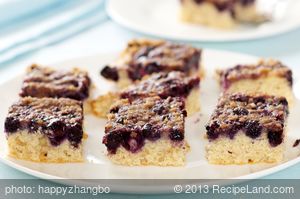Blueberry Crunch Coffee Cake (Healthier Version) recipe