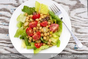 Chickpea, Tomato and Olive Salad  recipe