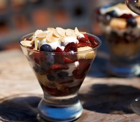 Blueberry and Cherry Trifles-Individual