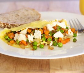 Vegetable Omelet with Cheese