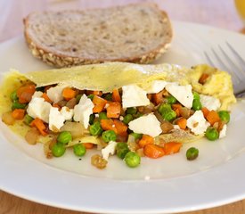 Vegetable Omelet with Cheese