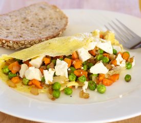 Vegetable Omelet with Cheese