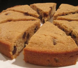 Peanut Butter and Chocolate Chip Cookie Cake