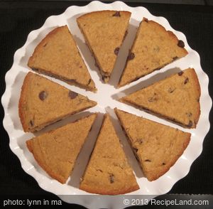 Peanut Butter and Chocolate Chip Cookie Cake