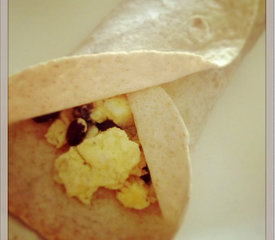 Egg and Black Bean Breakfast Burritos (Nutrition Grade A) (Easy Prep)