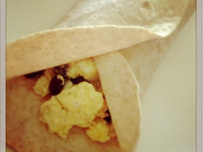 Egg and Black Bean Breakfast Burritos (Nutrition Grade A) (Easy Prep)