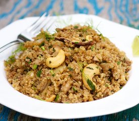 Quinoa Salad with Fennel, Mushrooms and Nuts