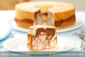 Chocolate Marbled Angel Food Cake recipe
