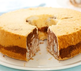 Chocolate Marbled Angel Food Cake