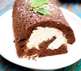 Chocolate Roulade with Coffee Cream