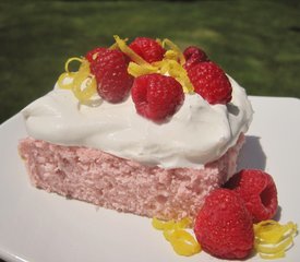 Skinny Raspberry Lemonade Cake