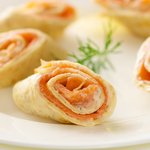Smoked Salmon Crepe Spirals