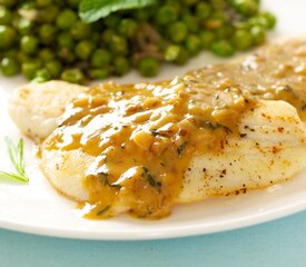 Sole with Orange Tarragon Cream Sauce