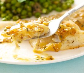 Sole with Orange Tarragon Cream Sauce