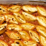 Baked Tomato and Cheese Shells