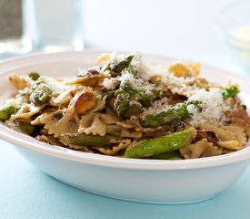 Bow-Tie Pasta, Asparagus, Toasted Almonds and Browned Butter