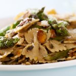 Bow-Tie Pasta, Asparagus, Toasted Almonds and Browned Butter