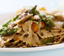 Bow-Tie Pasta, Asparagus, Toasted Almonds and Browned Butter