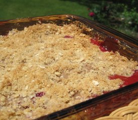 Rhubarb Strawberry Crisp